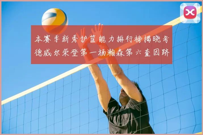 本赛季新秀护筐能力排行榜揭晓考德威尔荣登第一杨瀚森第六奎因跻身前十