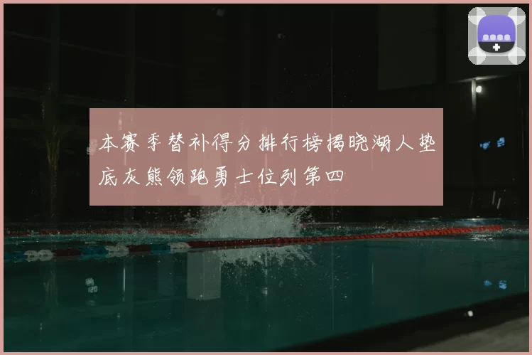 本赛季替补得分排行榜揭晓湖人垫底灰熊领跑勇士位列第四